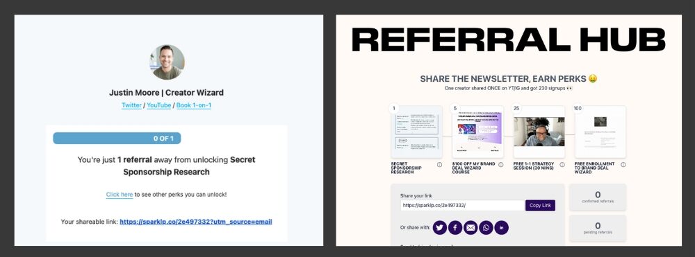 Justin Moore's Referral Program