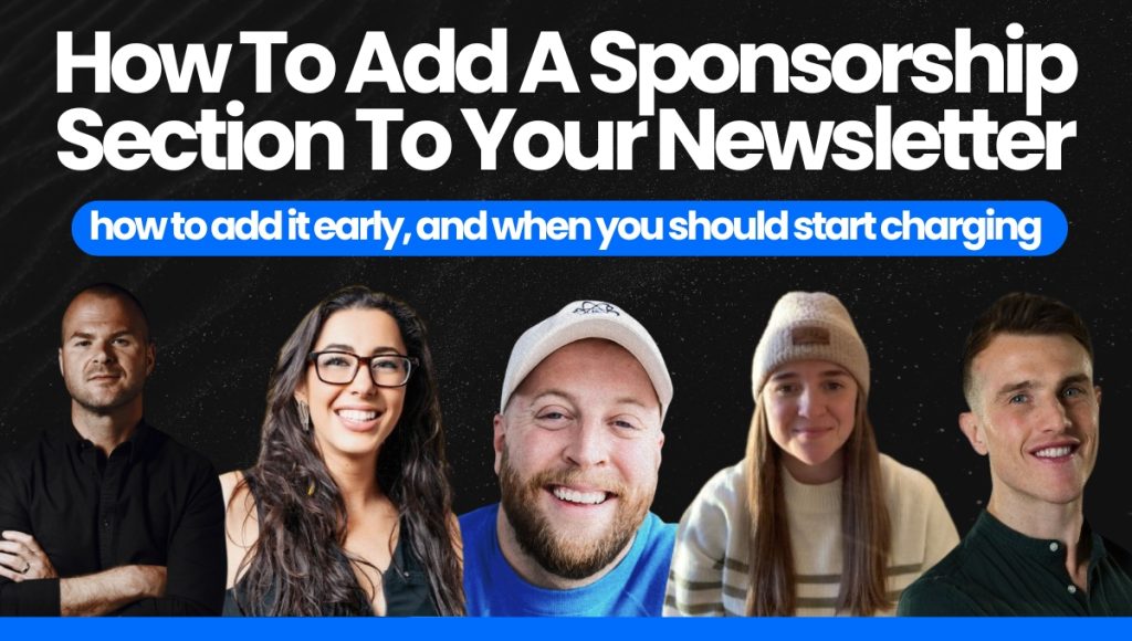 How To Add A Sponsorship Section To Your Newsletter