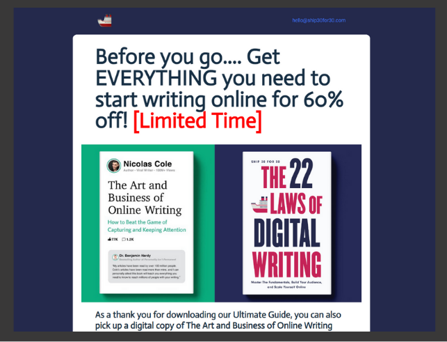 Newsletter Tripwire Offer (4)